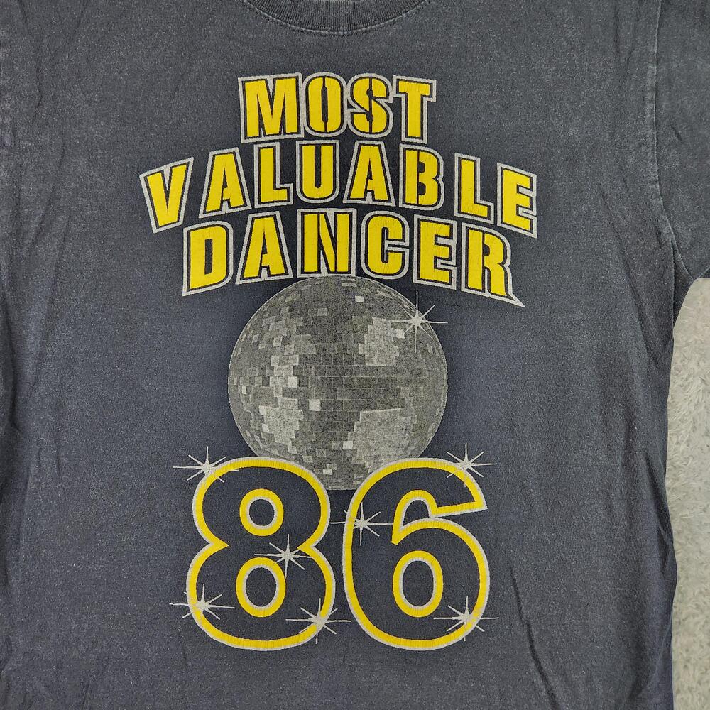 Most Valuable Dancer Shirt Mens Medium Black 86 Disco Ball Graphic 80s Dance Y2k